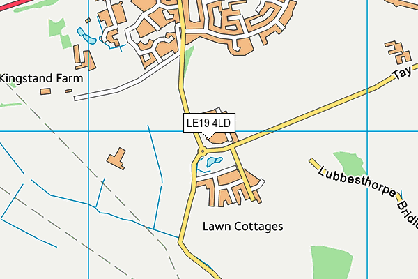 LE19 4LD map - OS VectorMap District (Ordnance Survey)