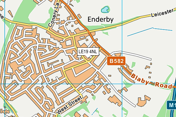 LE19 4NL map - OS VectorMap District (Ordnance Survey)