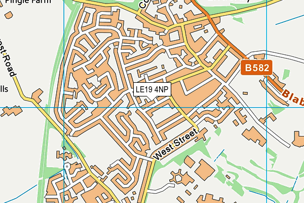 LE19 4NP map - OS VectorMap District (Ordnance Survey)
