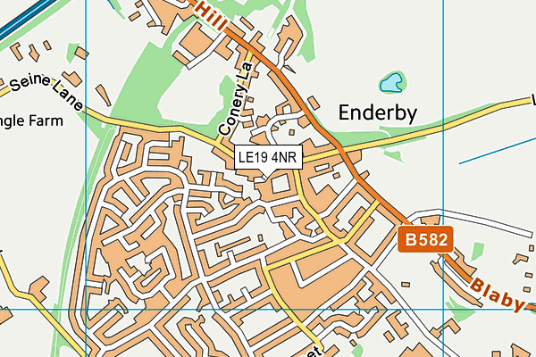 LE19 4NR map - OS VectorMap District (Ordnance Survey)