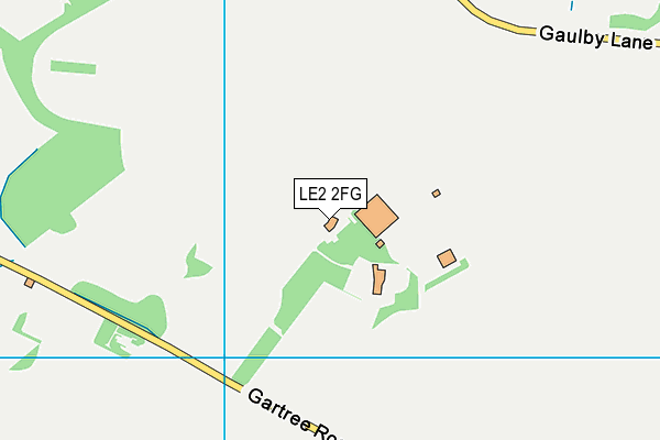 LE2 2FG map - OS VectorMap District (Ordnance Survey)
