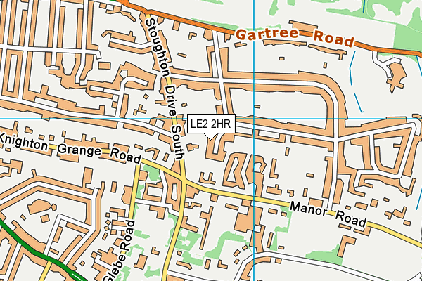 LE2 2HR map - OS VectorMap District (Ordnance Survey)