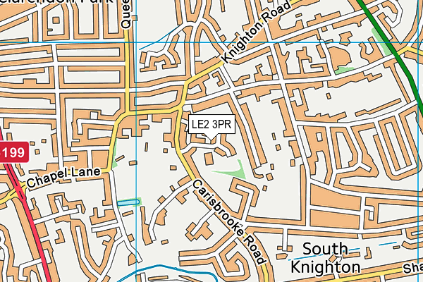 LE2 3PR map - OS VectorMap District (Ordnance Survey)