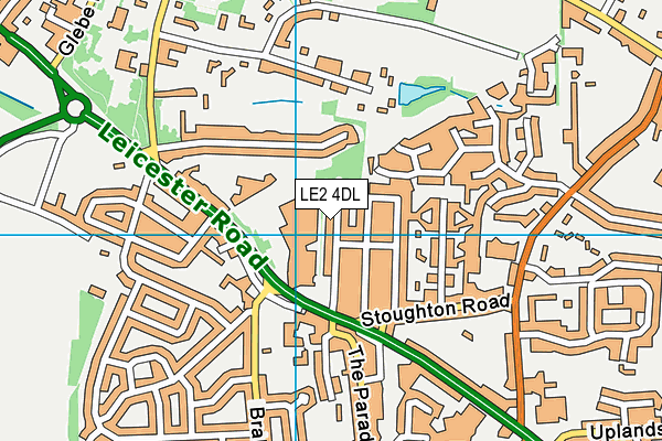 LE2 4DL map - OS VectorMap District (Ordnance Survey)