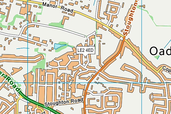 LE2 4ED map - OS VectorMap District (Ordnance Survey)