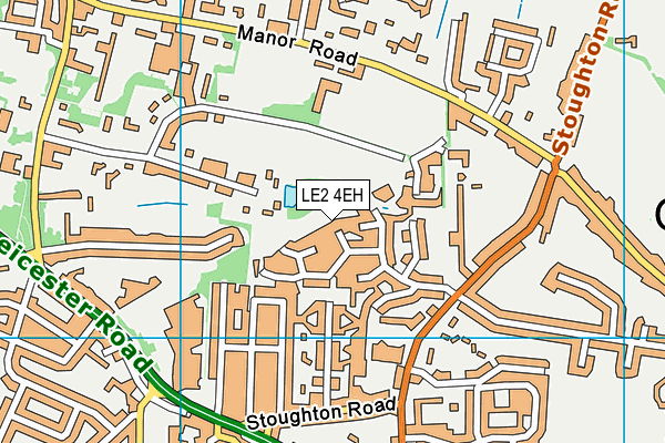 LE2 4EH map - OS VectorMap District (Ordnance Survey)