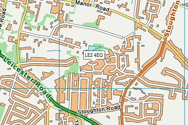 LE2 4EQ map - OS VectorMap District (Ordnance Survey)