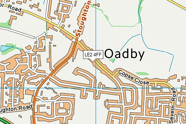 LE2 4FF map - OS VectorMap District (Ordnance Survey)