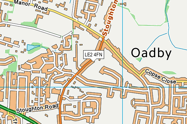 LE2 4FN map - OS VectorMap District (Ordnance Survey)