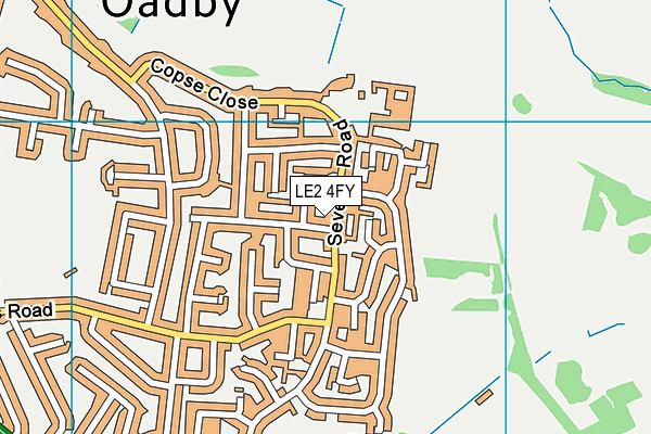 LE2 4FY map - OS VectorMap District (Ordnance Survey)