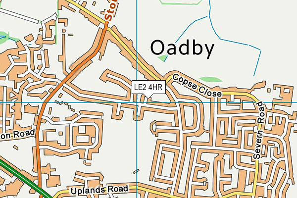 LE2 4HR map - OS VectorMap District (Ordnance Survey)