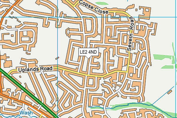 LE2 4ND map - OS VectorMap District (Ordnance Survey)