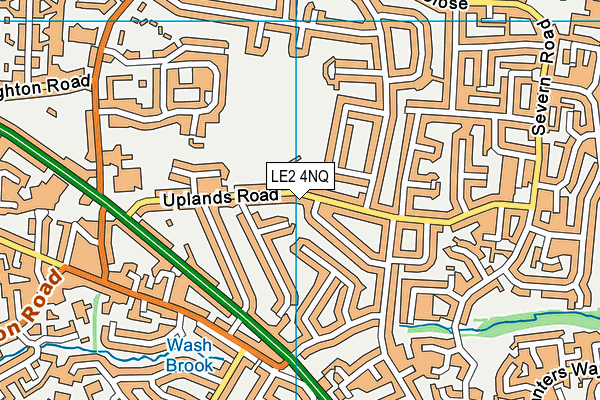 LE2 4NQ map - OS VectorMap District (Ordnance Survey)
