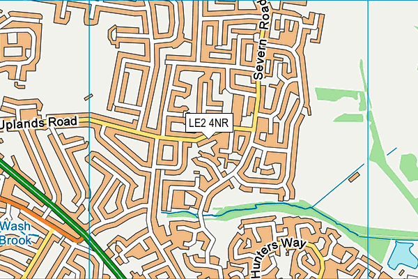 LE2 4NR map - OS VectorMap District (Ordnance Survey)