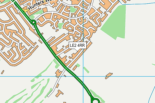 LE2 4RR map - OS VectorMap District (Ordnance Survey)