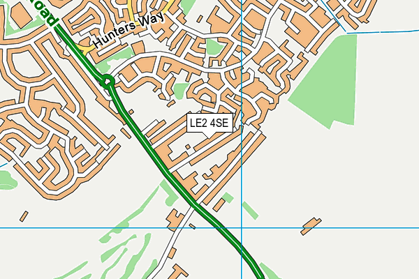 LE2 4SE map - OS VectorMap District (Ordnance Survey)