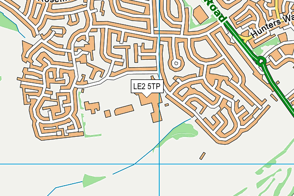 Beauchamp College map (LE2 5TP) - OS VectorMap District (Ordnance Survey)