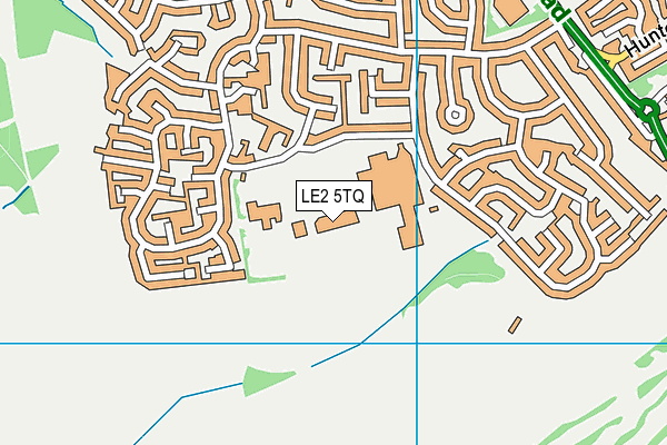 LE2 5TQ map - OS VectorMap District (Ordnance Survey)