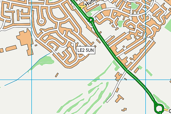 LE2 5UN map - OS VectorMap District (Ordnance Survey)