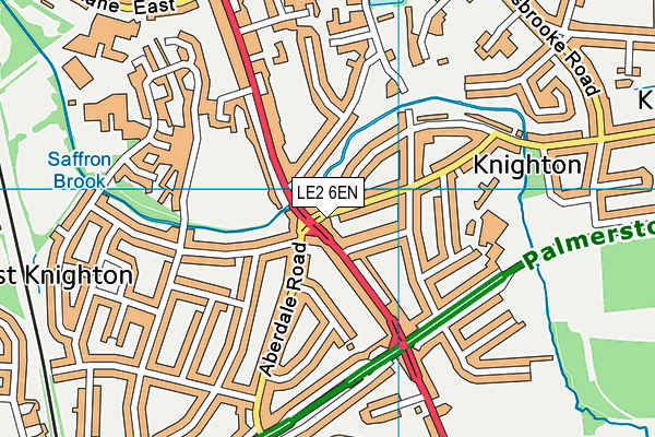 LE2 6EN map - OS VectorMap District (Ordnance Survey)