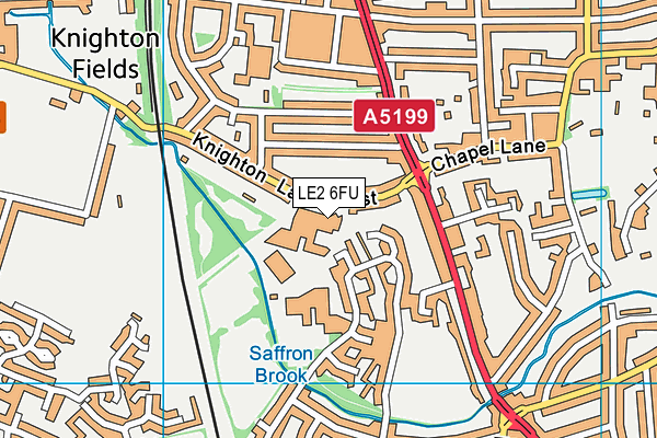 Sir Jonathan North College map (LE2 6FU) - OS VectorMap District (Ordnance Survey)