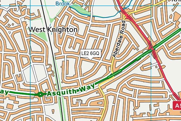 LE2 6GQ map - OS VectorMap District (Ordnance Survey)