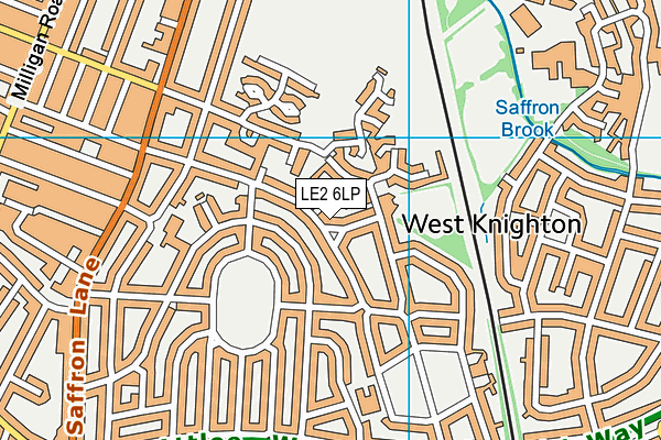 LE2 6LP map - OS VectorMap District (Ordnance Survey)