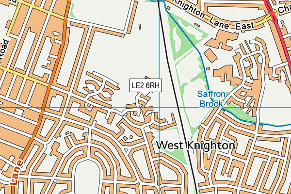 LE2 6RH map - OS VectorMap District (Ordnance Survey)