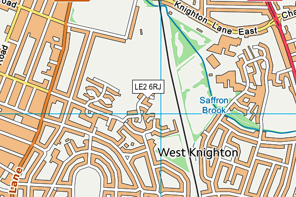 LE2 6RJ map - OS VectorMap District (Ordnance Survey)