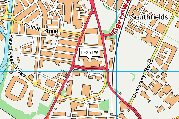 Leicester College map (LE2 7LW) - OS VectorMap District (Ordnance Survey)