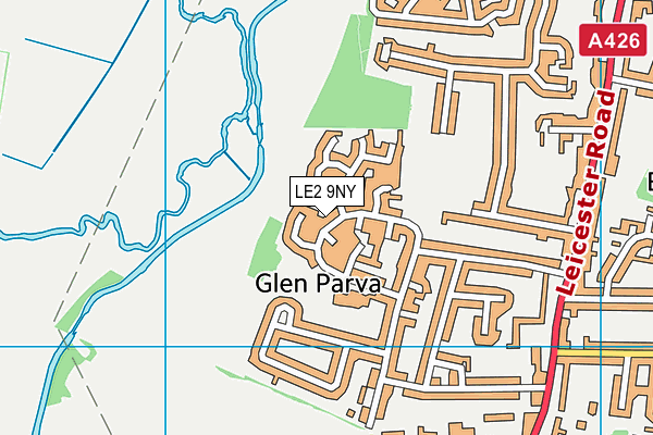 Glen Hills Primary School map (LE2 9NY) - OS VectorMap District (Ordnance Survey)