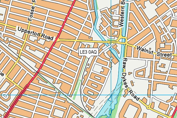 LE3 0AQ map - OS VectorMap District (Ordnance Survey)