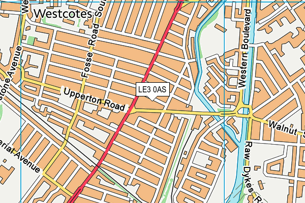 LE3 0AS map - OS VectorMap District (Ordnance Survey)