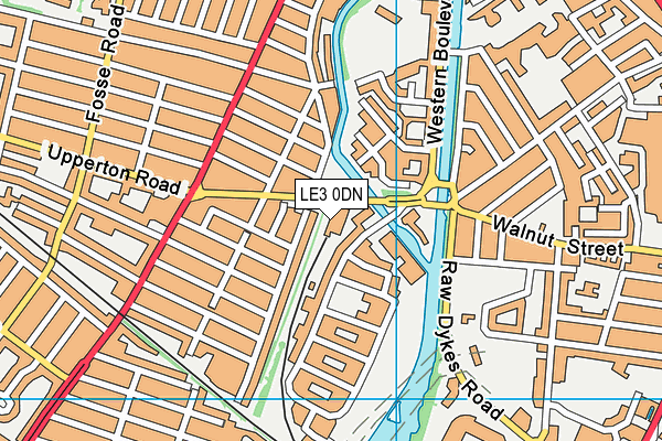 LE3 0DN map - OS VectorMap District (Ordnance Survey)