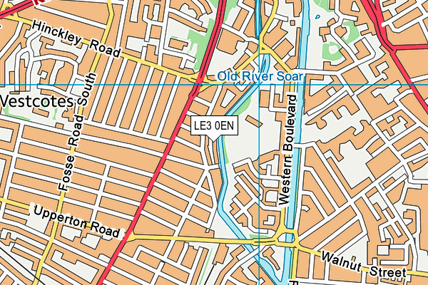 LE3 0EN map - OS VectorMap District (Ordnance Survey)