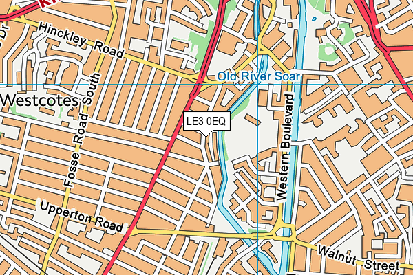 LE3 0EQ map - OS VectorMap District (Ordnance Survey)