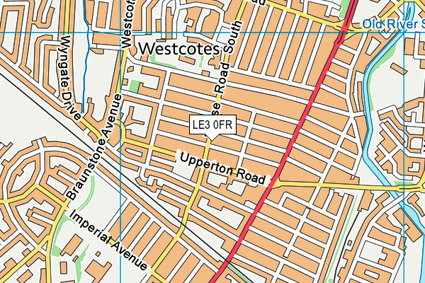 LE3 0FR map - OS VectorMap District (Ordnance Survey)