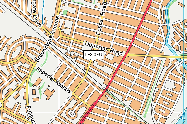 LE3 0FU map - OS VectorMap District (Ordnance Survey)