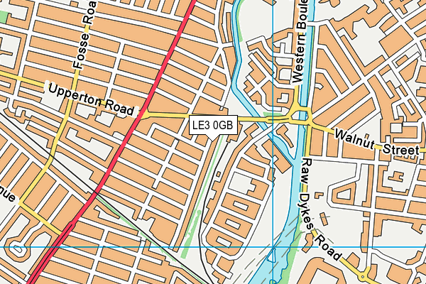 LE3 0GB map - OS VectorMap District (Ordnance Survey)