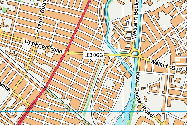 LE3 0GG map - OS VectorMap District (Ordnance Survey)