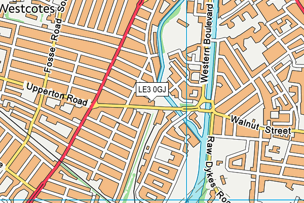 LE3 0GJ map - OS VectorMap District (Ordnance Survey)