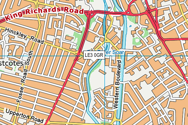 LE3 0GR map - OS VectorMap District (Ordnance Survey)