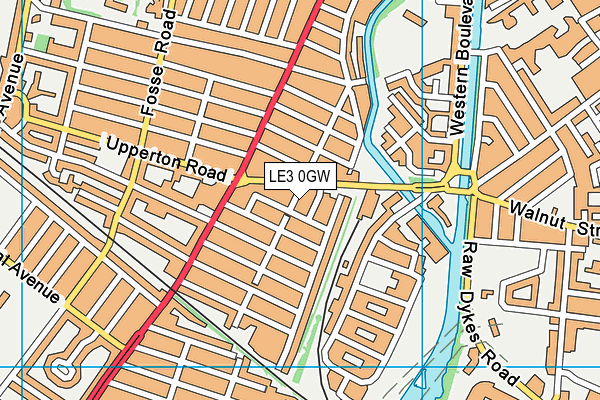 LE3 0GW map - OS VectorMap District (Ordnance Survey)