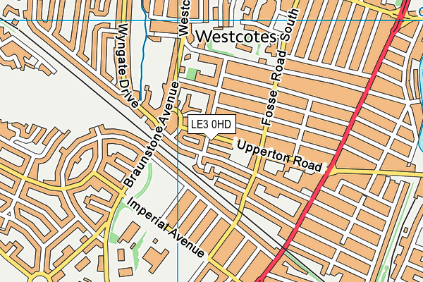 LE3 0HD map - OS VectorMap District (Ordnance Survey)