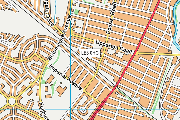 LE3 0HG map - OS VectorMap District (Ordnance Survey)