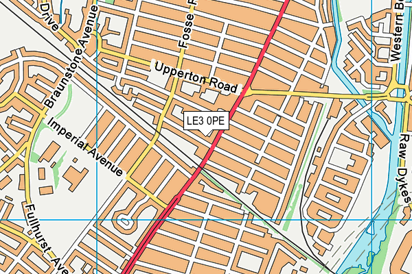 LE3 0PE map - OS VectorMap District (Ordnance Survey)