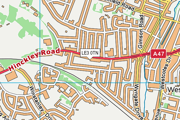 LE3 0TN map - OS VectorMap District (Ordnance Survey)