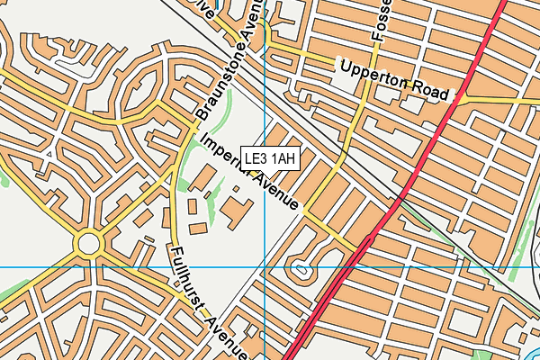 Fullhurst Community College map (LE3 1AH) - OS VectorMap District (Ordnance Survey)