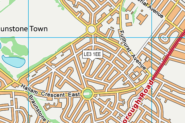 Folville Junior School map (LE3 1EE) - OS VectorMap District (Ordnance Survey)