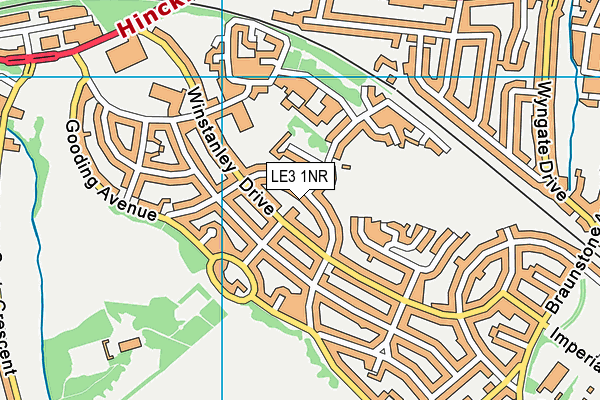 LE3 1NR map - OS VectorMap District (Ordnance Survey)